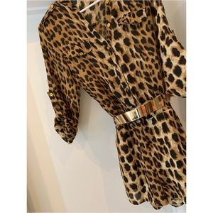 Leopard Romper with gold (used ones)